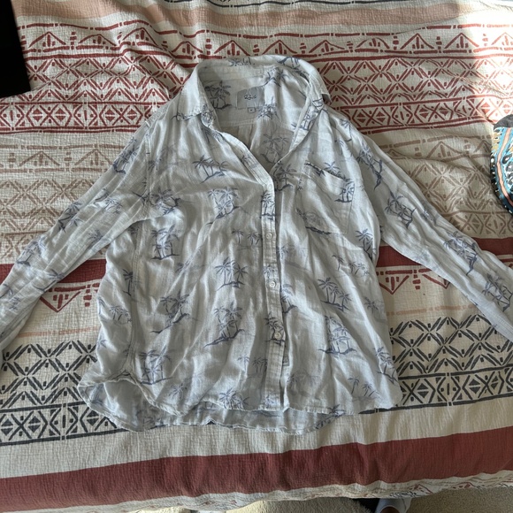 Charli Palm Tree Button Down - Picture 2 of 2